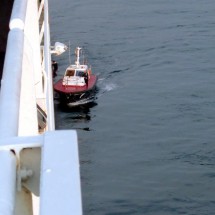 Our Spanish pilot left the vessel